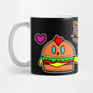 Pancake Breakfast Baby Chick Cheeseburger Mug